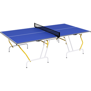SPORTNOW 9FT Foldable Table Tennis Table with Cover - Blue by SPORTNOW