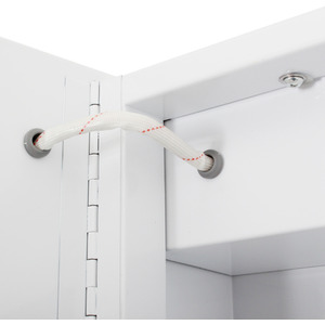 LED Bathroom Mirror Cabinet with Demister Pad - Silver by Livingandhome