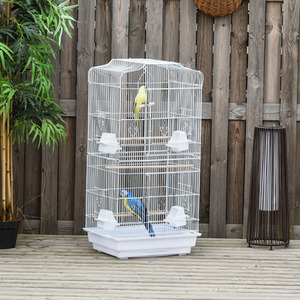 PawHut large Bird Cage With Stand - White by PawHut