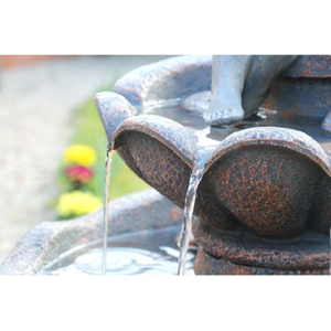 Minel Solar Powered Bird Bath and Water Feature - Brown by Primrose