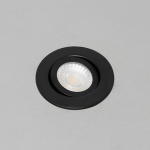 Lydia Bathroom Recessed Adjustable IP65 LED Downlight - Black by Litecraft