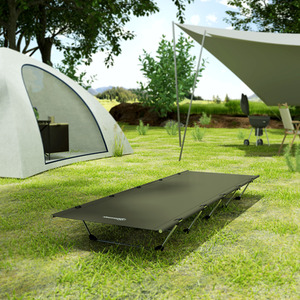Outsunny Lightweight Camping Cot Portable Compact Sleeping Bed with Carry Bag by Outsunny