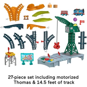 Thomas And Friends Talking Cranky Delivery Train Set - Multicolour by Fisher Price