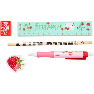 Strawberry Hello Kitty Stationery Set - Red