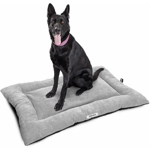 Soft Padded Fleece Dog Bed - Grey / XXL by DogCratesPlus