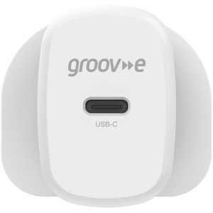 USB-C 20W Wall Charger with Power Delivery - White by Groov-e