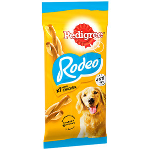 Pack of 7 Pedigree Rodeo Treats - Chicken by Pedigree