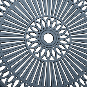 Outsunny 3 Piece Patio Cast Aluminium Bistro Set - Black by Outsunny