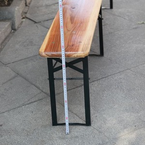 3 Piece Folding Beer Table Set - Natural by BIRCHTREE