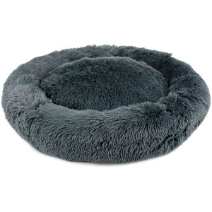 Fluffy Dog Bed in Dark Grey - Dark Grey / XL by Actiaspet