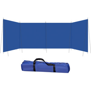 Outsunny Camping Windbreak with Carry Bag - Blue by Outsunny