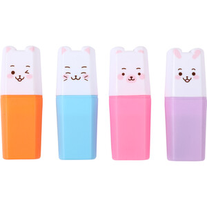 Pack of 4 Kawaii Highlighters by i-doodle