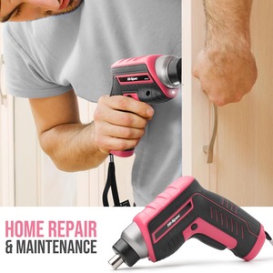 35 Piece 3.6V Cordless Power Screwdriver and Hand Tool Kit Set by Hi-Spec