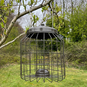 Heavy Duty Squirrel Proof Hanging Bird Suet Fat Ball Feeder - Grey / 2 by Selections