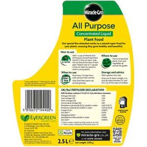 All Purpose Plant Feed Liquid - 2.5l by MIRACLE-GRO