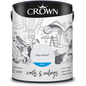 Crown Breatheasy Matt Emulsion Paint 5L - Clay White by Crown Paints
