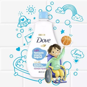 Dove Kids Care Bubble Bath Cotton Candy Hypoallergenic for Delicate Skin, 591ml - Buy 2 / 2x by Dove