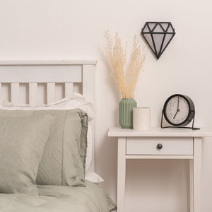 Diamond Black Bathroom Wall Light - Black by ValueLights