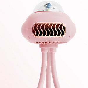Portable Desktop Fan Outdoor Mini Mute Creative Fan - Pink