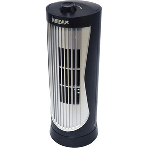 Igenix 12 Inch Mini Tower Fan Black - Black by Igenix