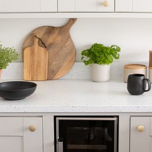 dc fix White Granite Quartz Self Adhesive Vinyl Wrap for Worktops - White / 5 / 2m by d-c-fix