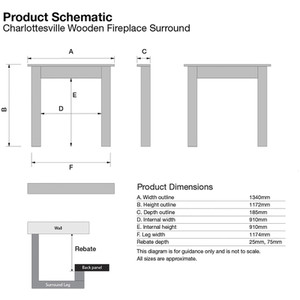 Charlottesville White Fire Surround - White by Focal Point Fires