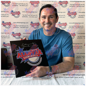 Frank Lampard Signed and Framed Chelsea Photo - Blue by Allstarsignings