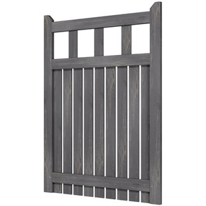 Spruce Wood Garden Fence Gate with Raised Sides by Livingandhome
