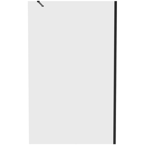 Black Walkin Shower Enclosure Easy Clean Clear Glass Shower Screen