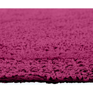 Luxury Reversible Extra Large Bath Mat - Raspberry by Homescapes