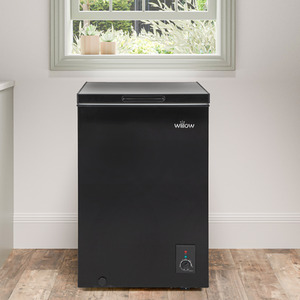 Willow Freestanding 99L Chest Freezer - black by Willow