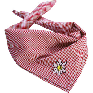 Edelweiss Oktoberfest Handkerchief - Red/White by tectake