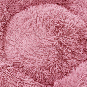 Fluffy Donut Pet Bed with Soft Plush by Livingandhome