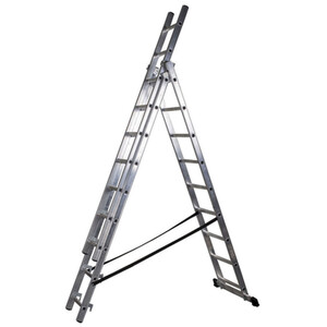 Drabest Three Section Aluminium Combination Ladder by Drabest