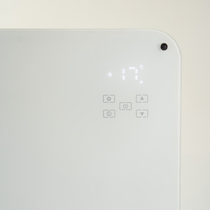 Designer Electric Glass Panel Heater 1000W With Smart Control - Blue / 5.5kg by Castle Heaters