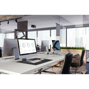 Durable Non Slip Desk Mat Mouse Pad - Black / 40cm by Durable