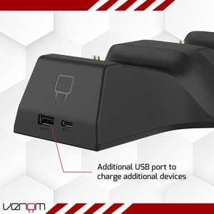 Venom Xbox Twin Charging Dock with Rechargeable Battery Packs - Black by Venom