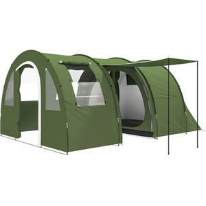 Outsunny 5-6 Man Camping Tent with Two Room and Carry Bag by Outsunny