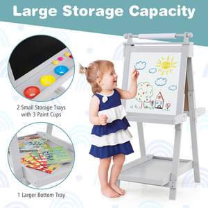 3-in-1 Double-sided Art Easel by Costway