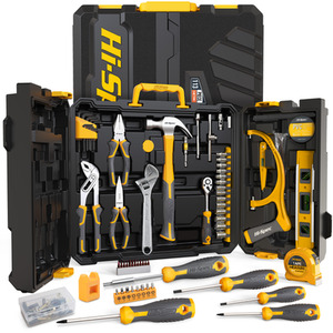 Hi-Spec 113 Piece Home and Garage Tool Kit Set - yellow by Hi-Spec