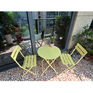 Orla Metal Bistro Set - Yellow