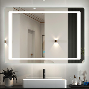 Bathroom Mirror with Inner Surrounded LED Lights, Touch Switch by AicaBathroom