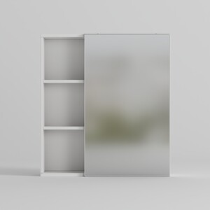 Mayfair Mirror Cabinet with Shelves - White
