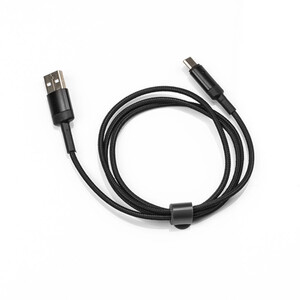 Type-C to USB Smart Power Charging Cable - Black