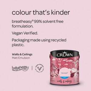 Crown Matt Breatheasy Emulsion Paint - Fairy Dust by Crown Paints