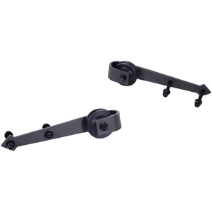 HOMCOM Sliding Barn Wood Door Kits - Brown by HOMCOM