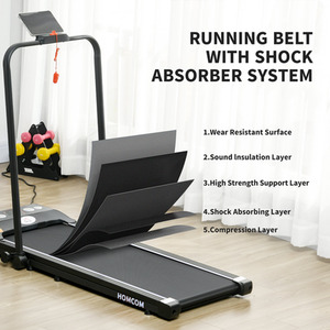 HOMCOM Folding Walking Treadmill Aerobic Walking Exercise Machine LED by HOMCOM