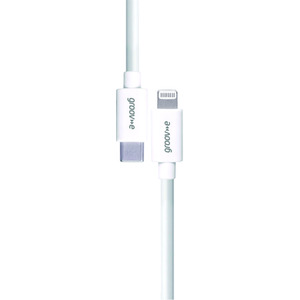 MFI Lightning to USB-C Charging Cable 2M - White by Groov-e