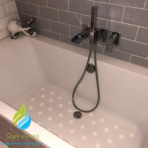 Non slip Bath Stickers - White - White by Slips Away