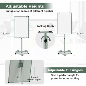 Mobile Magnetic Whiteboard by Costway